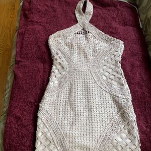 Rose gold homecoming TOBI dress